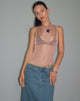 Bild von Cosima Tank Top in Rose Gold Kette