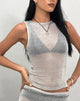 Image of Cosima Tank Top in Silber Kette