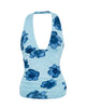 Bild von Cosimo Neckholder-Top in Bold Floral Blau