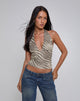 Image of Costra Top aus Mesh Wild Animal Neutral