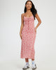Bild von Coya Maxikleid in Love Bloom Pink Flock