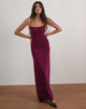 Image of Darsih Maxikleid in Basic Polka Flock Berry