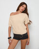 Image of Darusa Top aus verstreuten Pailletten Gold