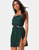 Image of Datista Kleid aus Satin Gepard Waldgrün