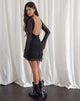 Image of Dazn Rückenfreies Minikleid in Schwarz