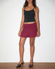 Bild von Delita Minirock aus Cupro Burgundy