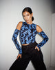 Bild von Denver Top in Irregular Optic Blue