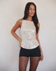 Bild von Desiran Top in Pailletten-Creme