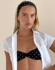 Image of Stirnband in Polka Schwarz