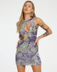 Abbildung: Diraya Cutout Kleid in Rave-Optik