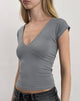 Image of Dolores Wickeloberteil aus Rayon Jersey Grau