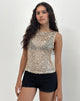 Bild von Dudley Vest Top aus Paillettennetz Gold