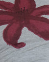 Grau meliert Gemalte Blume