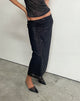 Image of Tresha Maxirock aus Paillettenstrick Schwarz