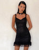Bild von Elaine Lace Mini Dress in Schwarz
