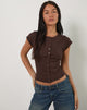 Bild von Elmira Top in Knit Bitter Chocolate