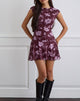 Image of Elorina Minikleid in Blooming Bliss Burgundy