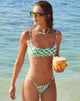 Image of Elvina Bikini-Oberteil in Square Flag Grün