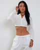 Image von Elyse Cropped Shirt in Off White