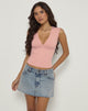 Bild von Emberly Plunge Top in Pink Lady