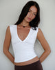 Bild von Emberly Plunge Top in Weiß
