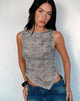 Image of Etta Weste aus transparentem Mesh Grau