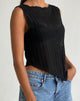 Bild von Etta Strickweste Top in Schwarz