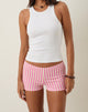 Bild von Eunia Micro Shorts in Candy Stripe Pink