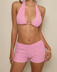 Image of Eunia Short in Streifen Frottee Rosa