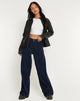 Bild von Roomy Extra Wide Jeans in Cord Navy