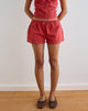 Image of Sumi Shorts aus Baumwolle Dobby Rot