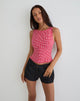 Bild von Felia Tie Back Top in Red Gingham