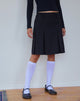 Image of Fermi Plissierter Midirock in Tailoring Schwarz