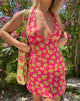 Bild von MOTEL X BARBARA Leana Mini Dress in 90s Beachy Floral Hot Pink