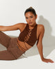 Bild von Giwta Crop Top aus Lycra Kakao