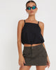 Bild von Gret Crop Top in Schwarz