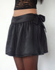 Bild von Habema Wickelminirock aus Satin Schwarz