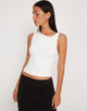 Bild von Hagne Crop Vest Top in Off White