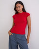 Bild von Hanuva Top in Rot gestrickt