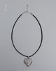 Bild von Harley Cord Herz Medaillon Halskette von Gemini Jewels