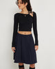 Image of Hedva Langärmeliges Top in Schwarz