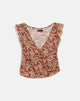 Bild von Heidi Wrap Top aus Chiffon Rusty Flower