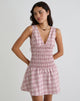 Image of Hevoria Minikleid in Basic Tartan Rosa
