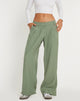 Abbildung der Hondra Wide Leg Trouser in Ashy Green