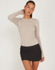 Image von Huda Langarm-Top in Kokosnussmilch