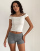 Abbildung der Husan Hot Pants in Knit Grey