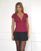 Bild von Ilias Korsett-Top aus Popeline Burgundy