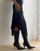 Bild von Cinta Low Rise Midirock in Schwarz