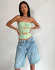 Image of Dayu Bandeau Crop Top in Silber Salbei
