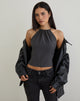 Image of Isado Open Back Top in Diamante Grau